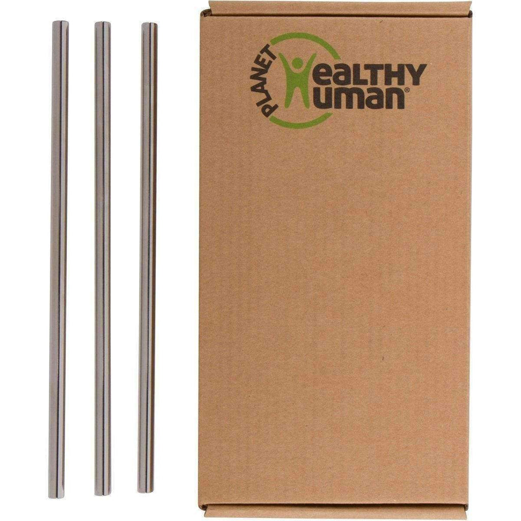 3-Pack Stainless Steel Straw Set by Healthy Human